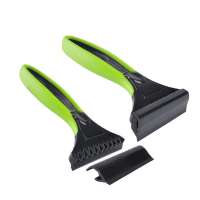 2 in 1 multifunction silicone plastic soft car vehicle snow ice scraper shovel